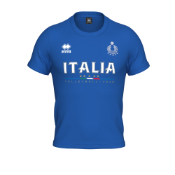 foto ERREA' NAZIONALE ITALIANA VOLLEY T-SHIRT EVO UNISEX JR AZZURRO