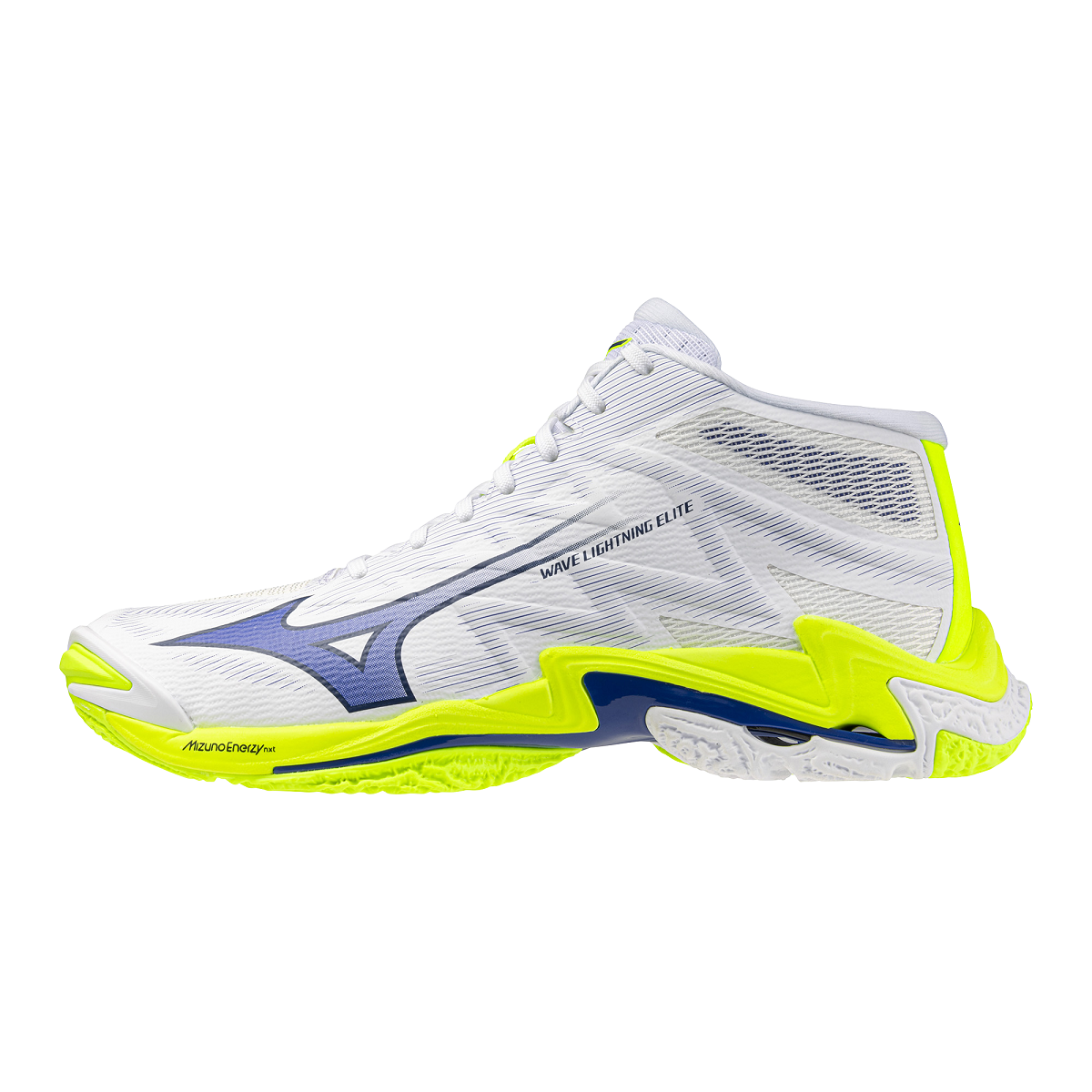 MIZUNO WAVE LIGHTNING ELITE MID WHITE LIGHTY ELLOW DAZZLING BLU