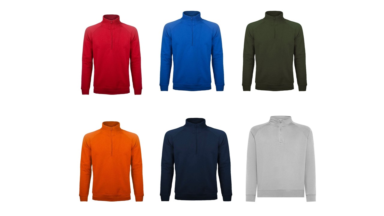 FELPA SIRIO CON MEZZA ZIP