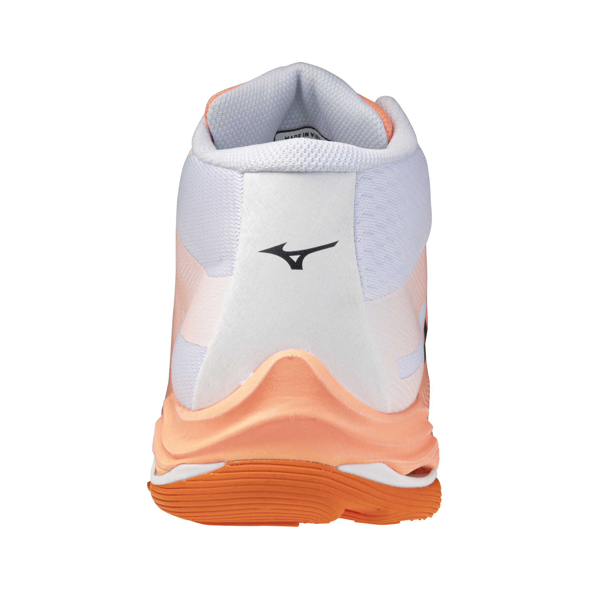 MIZUNO WAVE LIGHTNING PRO MID FLAMINGO CORAL CARBON WHITE