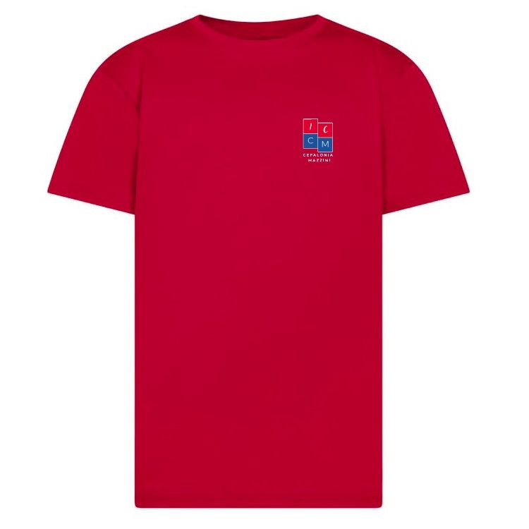 t shirt manica corta rosso
